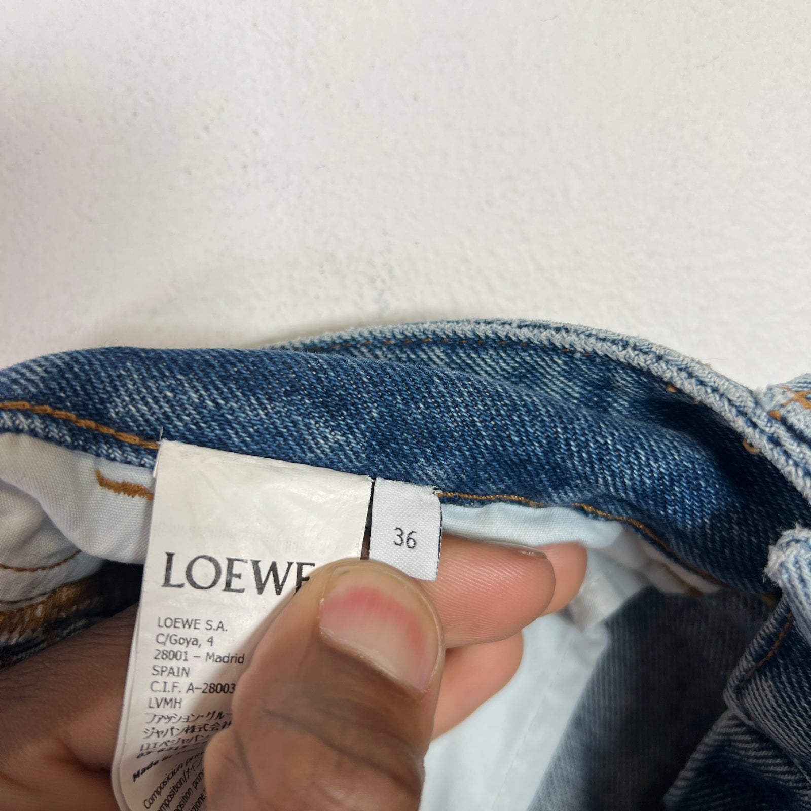 Loewe Anagram Baggy Denim Jeans