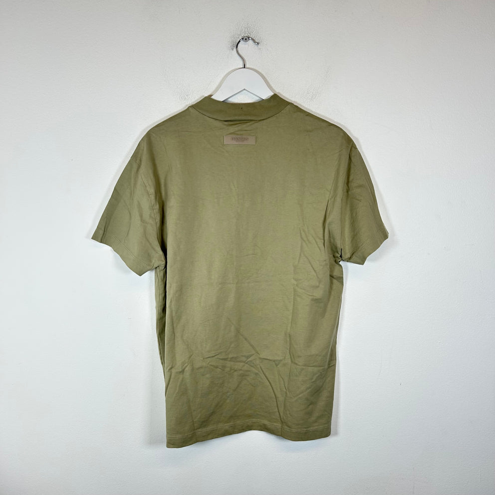 Essentials Tan Logo T-Shirt Size S