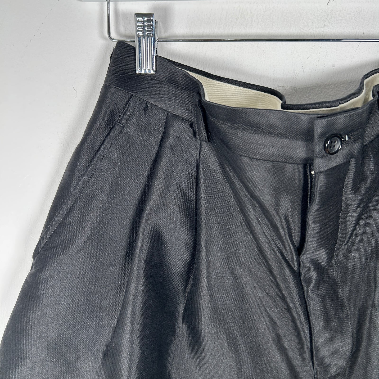 Comme Des Garcon Homme Plus Wide Leg Pleated Shorts Size M