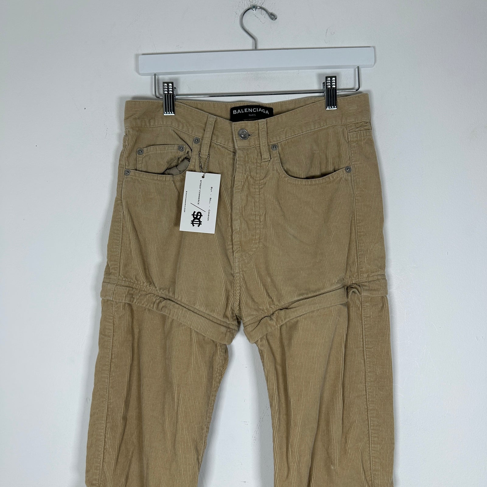 Balenciaga Corduroy Convertible Pants Size 28