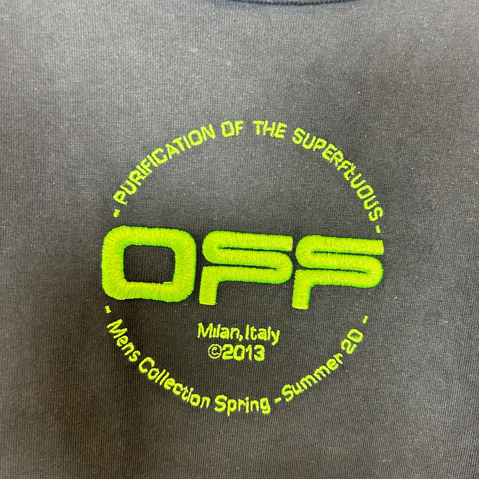 Off-White Black Hand Logo Tee Size XS