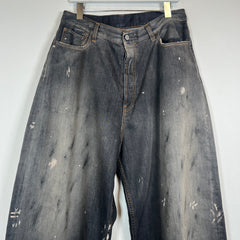 Acne Studios Black 2023M Distressed Baggy Jeans Size 33