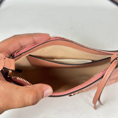 Gucci Pink Small GG Ophidia Canvas Shoulder Bag