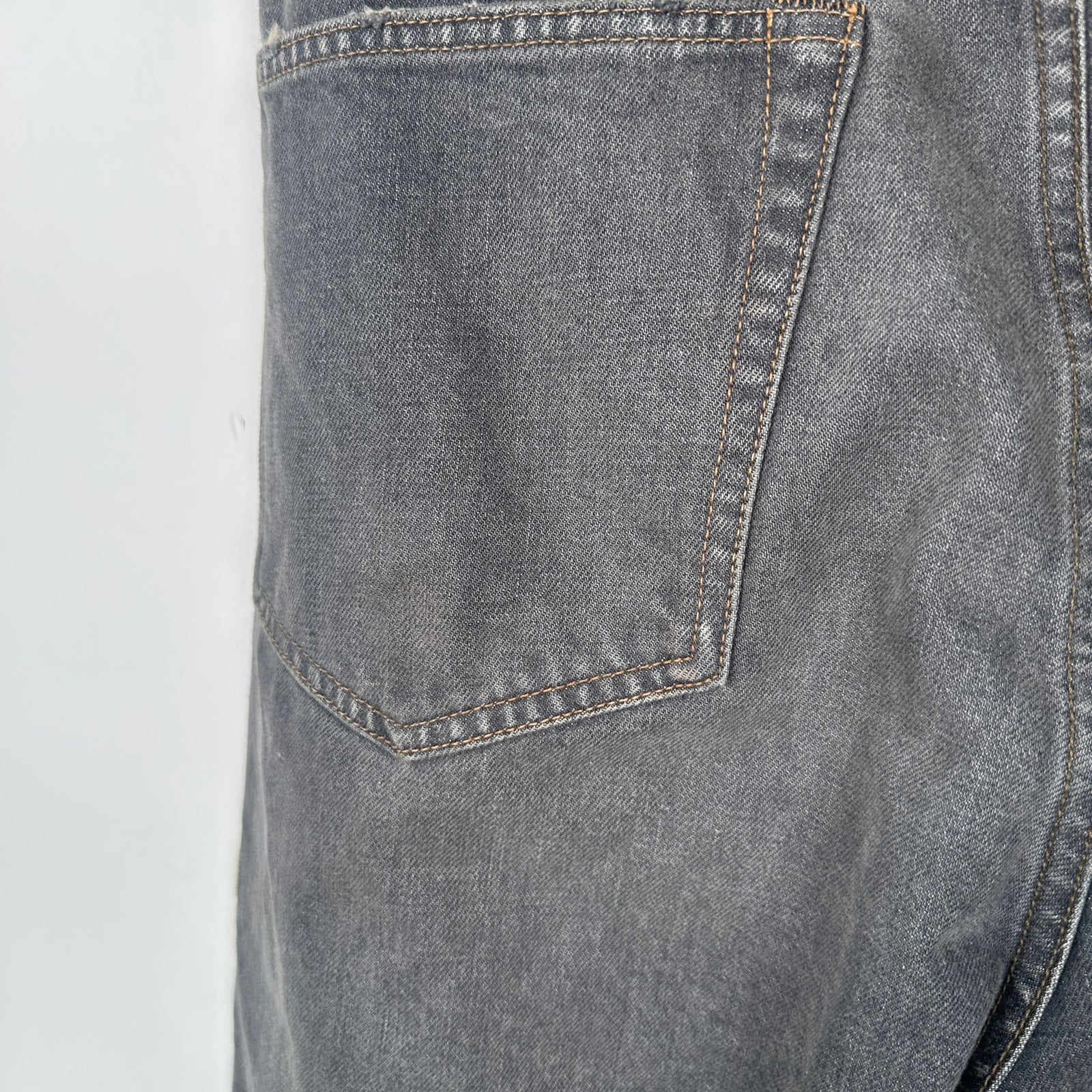 Kapital Washed Grey Bone Denim Shorts Size 32