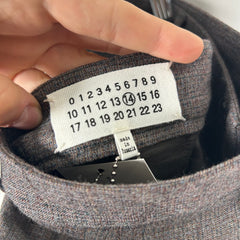 Maison Margiela Brown Wool Trousers Size 48
