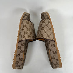 Gucci Beige GG Canvas Slide Size GG 10