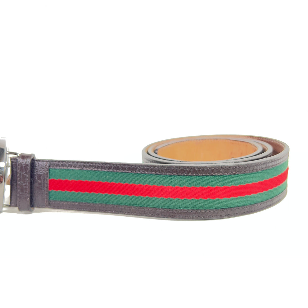 Gucci Web Interlocking G Belt