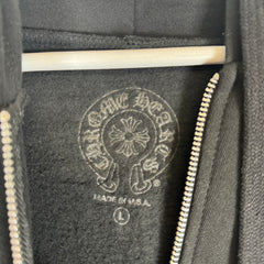 Chrome Hearts Black/Pink Deadly Doll Zip-Up Hoodie Size L