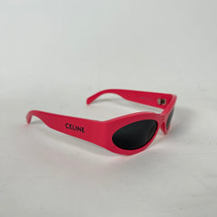 Celine Pink Logo Oval Sunglasses