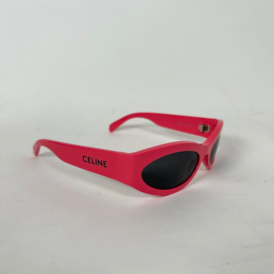 Celine Pink Logo Oval Sunglasses