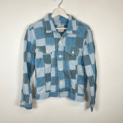 Final Homme Blue Patchwork Flannel Size M