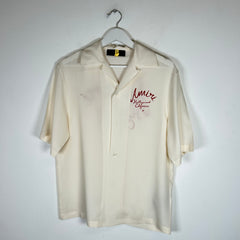 Amiri Cream Hollywood Camp Shirt Size M