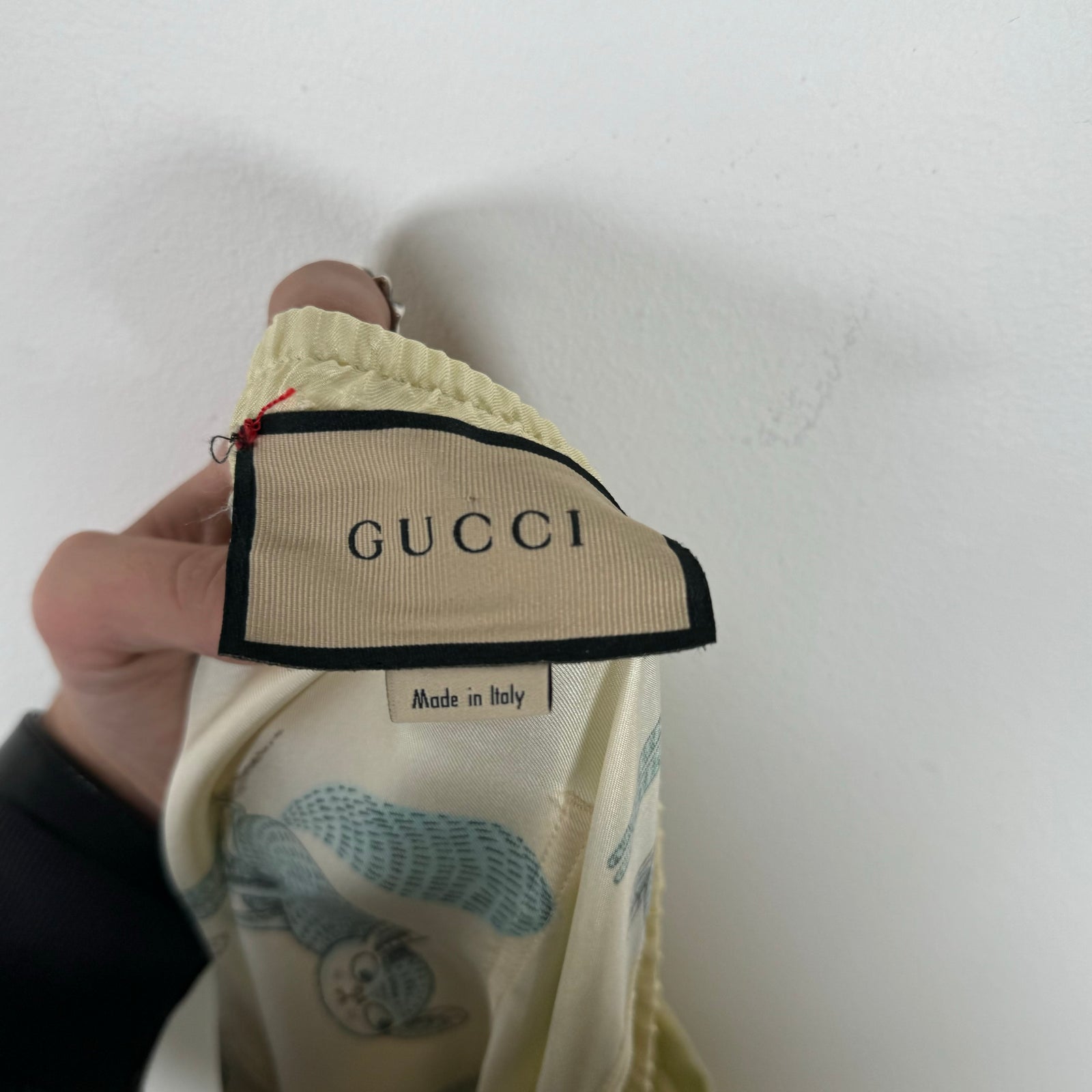 Gucci Teal Freya Hartas Silk Shorts Size XXL