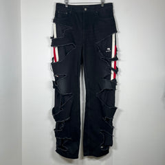 Balenciaga AW21 'Afterworld' Slashed Jeans Size L