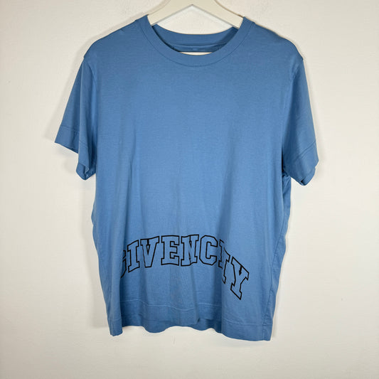 Givenchy Light Blue Arch Logo Tee Size S