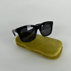 Gucci Black GG Square Sunglasses