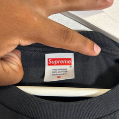 Supreme SS24 Black Cat Logo T-Shirt