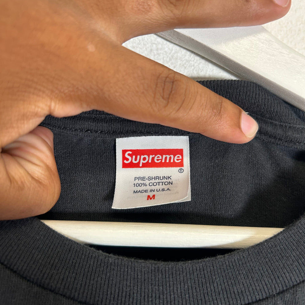 Supreme SS24 Black Cat Logo T-Shirt