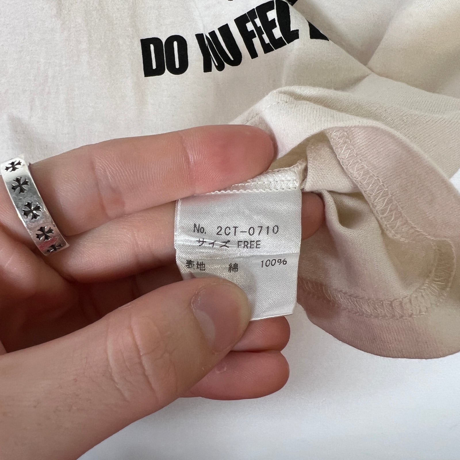 Hysteric Glamour White Feel Lucky Tee Sz XS