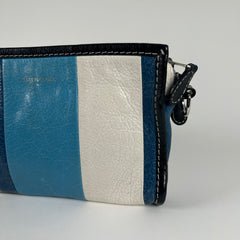 Balenciaga Bazar Striped Leather Crossbody