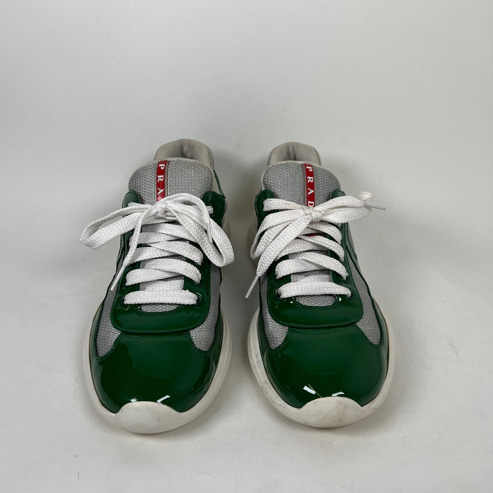 Prada Green America Cups Sneaker Size 8.5