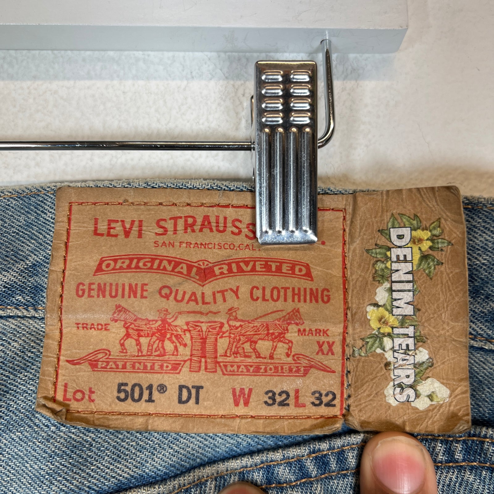 Denim Tears Lightwash Wreath Denim Jeans Size 32