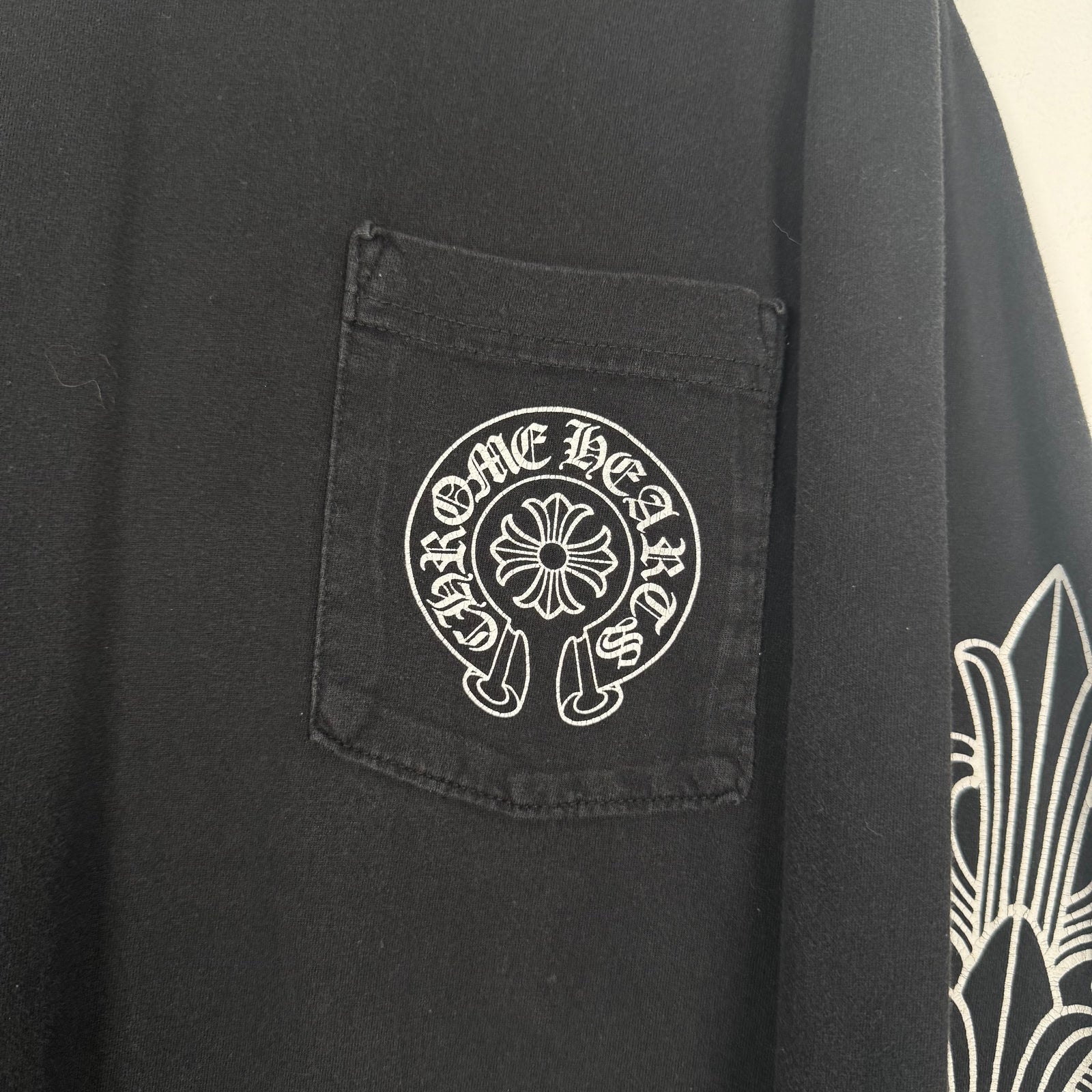 Chrome Hearts Las Vegas Horseshoe Floral Black Longsleeve Size XL