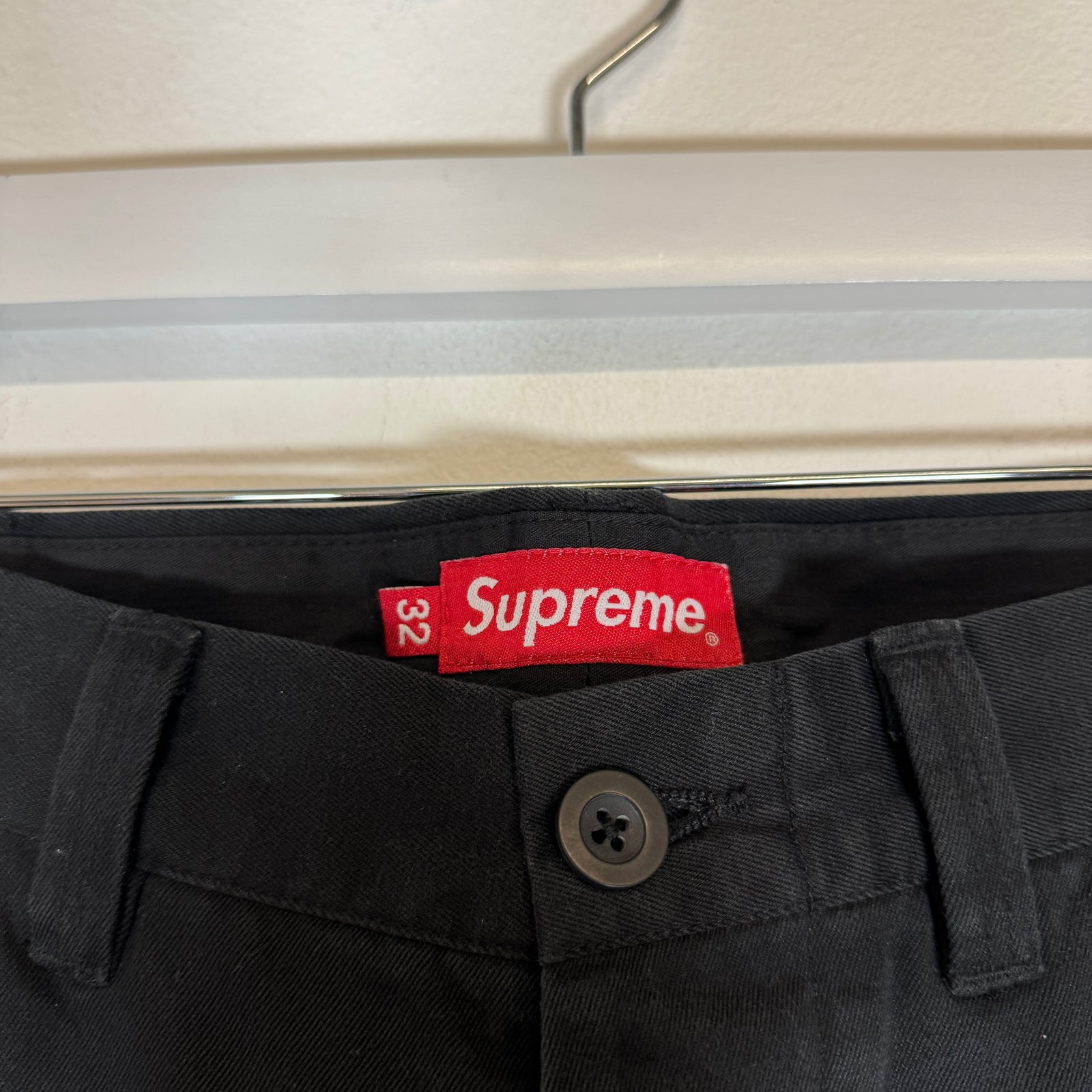 Supreme Black 'Destruction Of Purity' Chino Pants Size 32