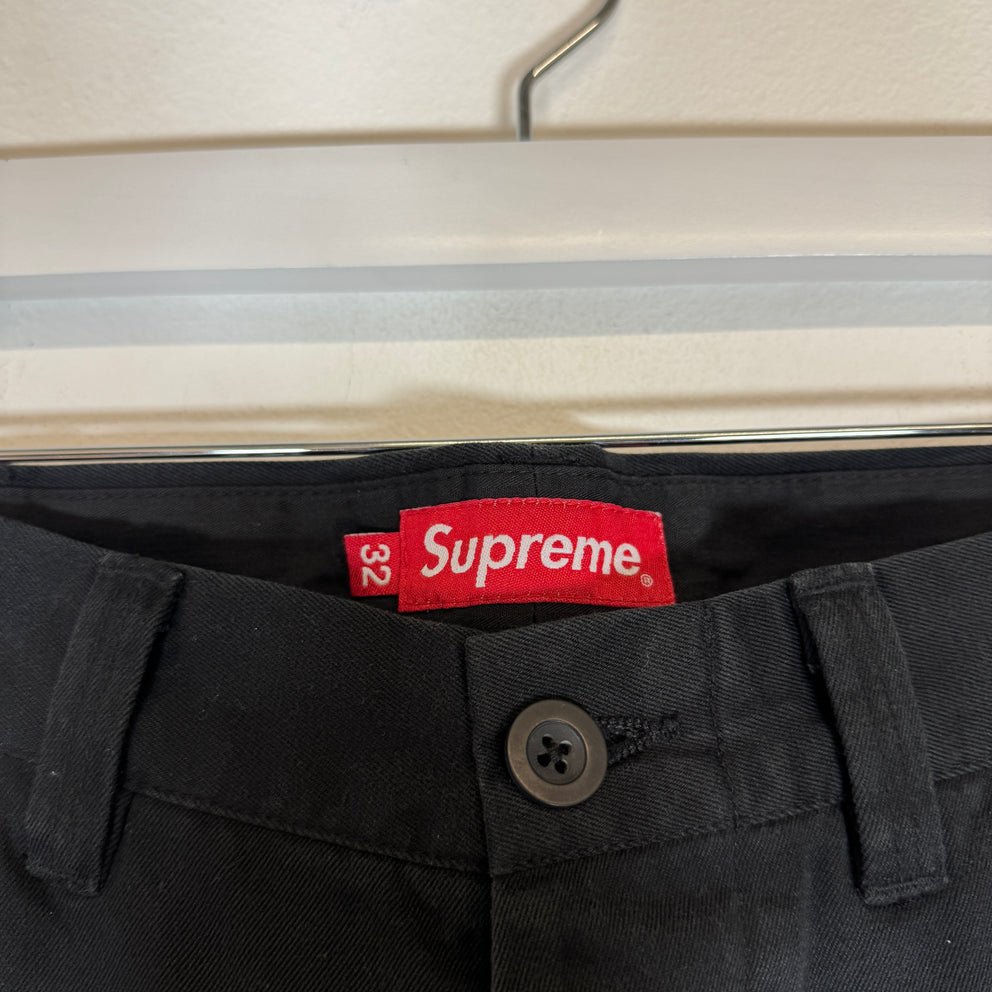 Supreme Black 'Destruction Of Purity' Chino Pants Size 32