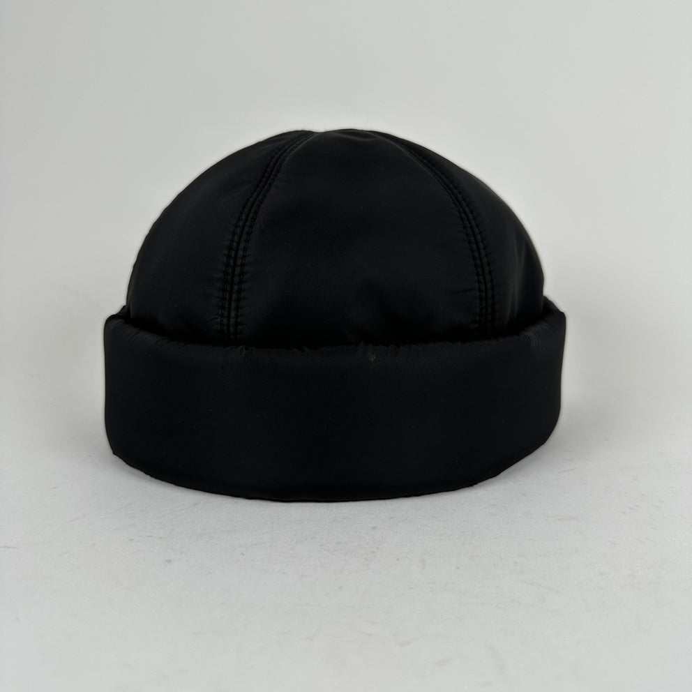 Prada Black Re-Nylon Beanie Size M