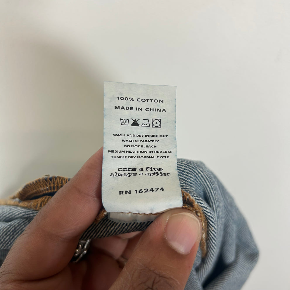 Sp5der Lightwash V3 Indigo Denim Size 34