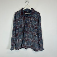HMDD Brown/Blue Disco Flannel Size L