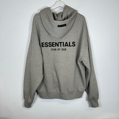 Essentials Light Grey Hoodie Size L