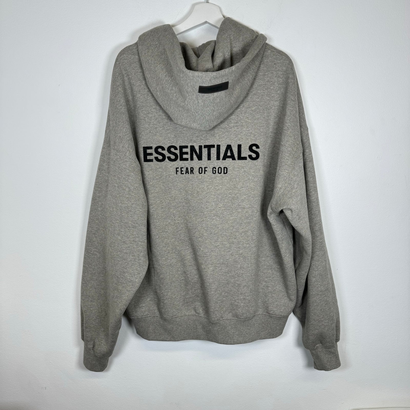 Essentials Light Grey Hoodie Size L