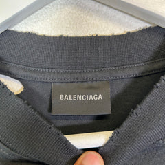 Balenciaga Planet Earth Distressed T-Shirt