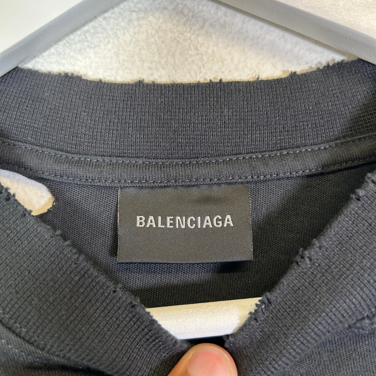 Balenciaga Planet Earth Distressed T-Shirt