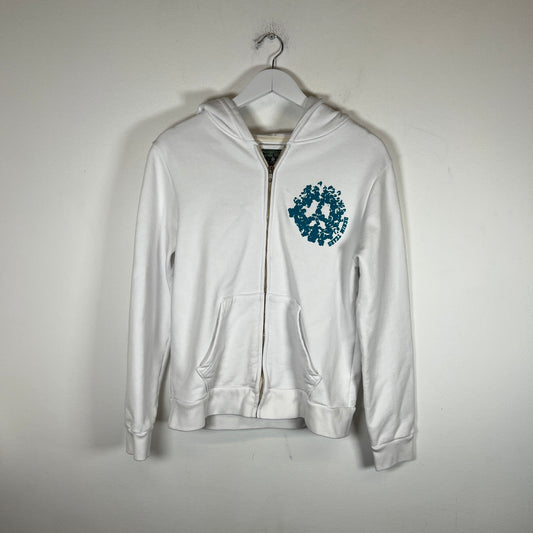 Denim Tears White/Blue University Zip-Up Hoodie Size M