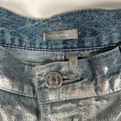 Dior Metallic Mirror Waxed Jeans Size 36