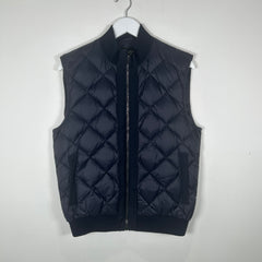 Salvatore Ferragamo Navy Nylon Goose Down Vest Size 50