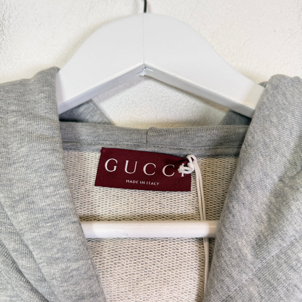 Gucci Grey/Blue Interlocking G Hoodie