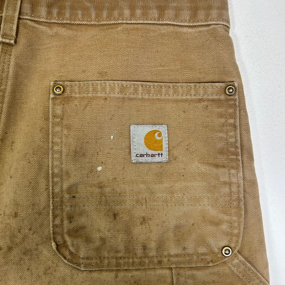 Carhartt Tan Thrashed Double Knee Carpenter Pants