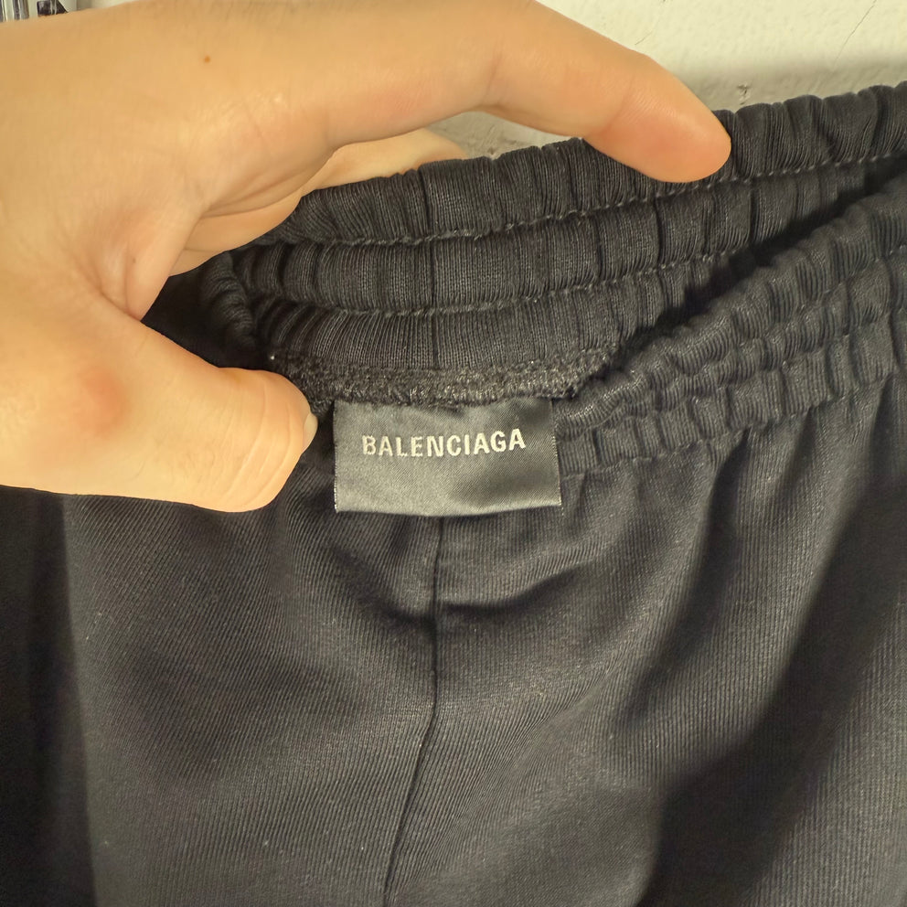 Balenciaga Black Size Sticker Sweatpants Size M