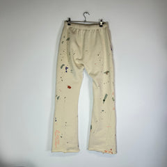 Gallery Dept Cream Paint Splatter Flare Sweatpants Size S