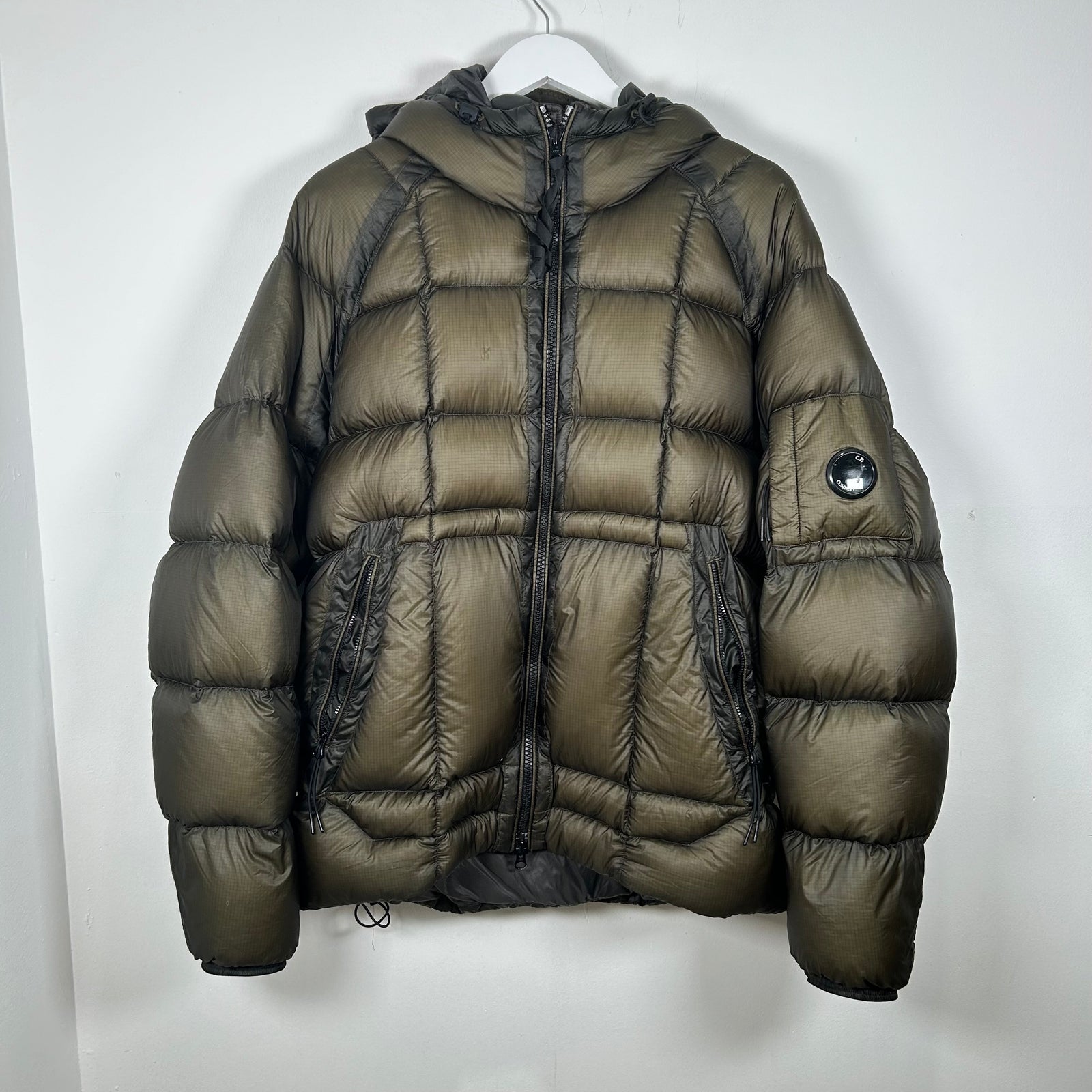 CP Company Olive Shell Down Jacket Size M