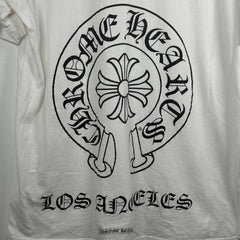 Chrome Hearts White LA Scroll T-Shirt Size M
