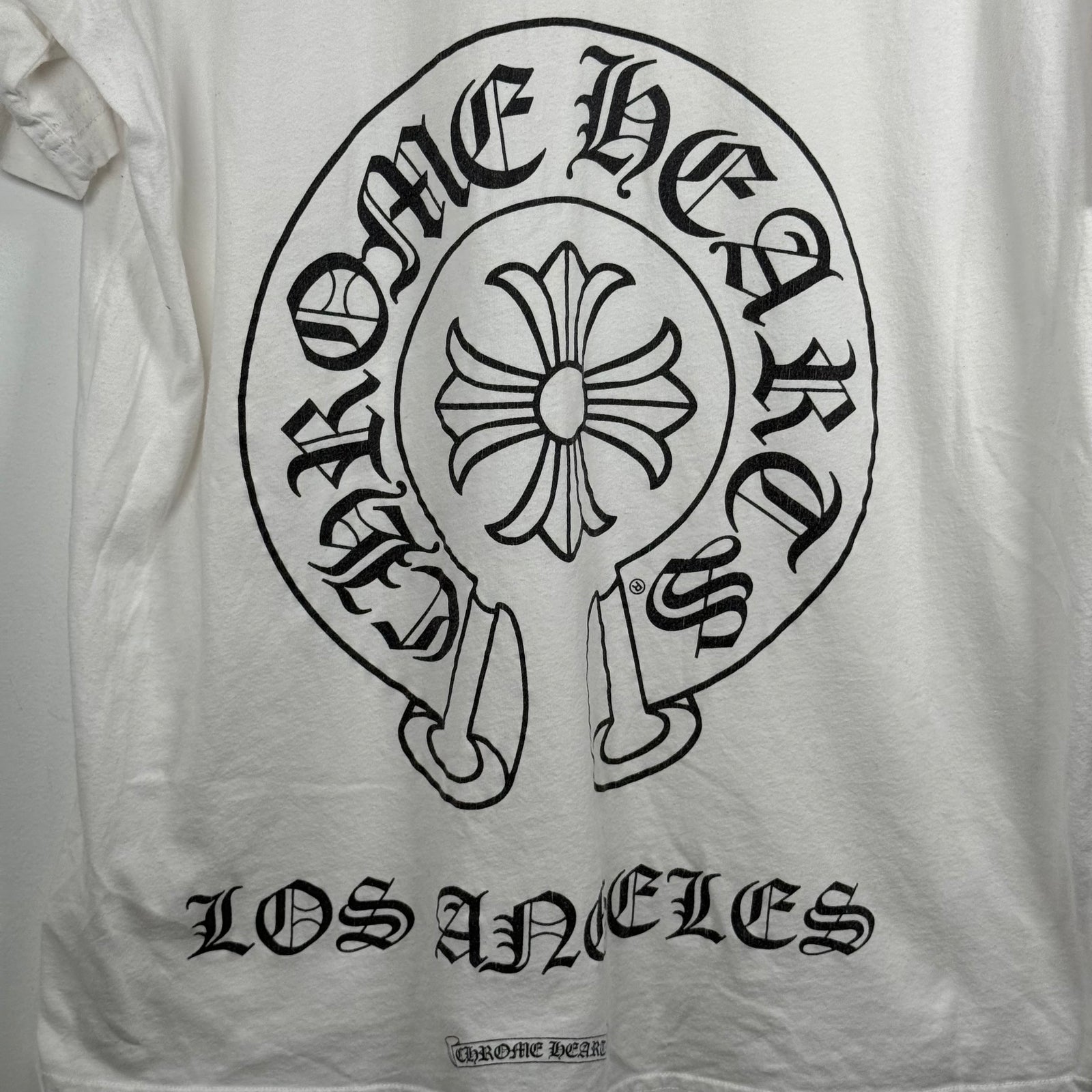 Chrome Hearts White LA Scroll T-Shirt Size M