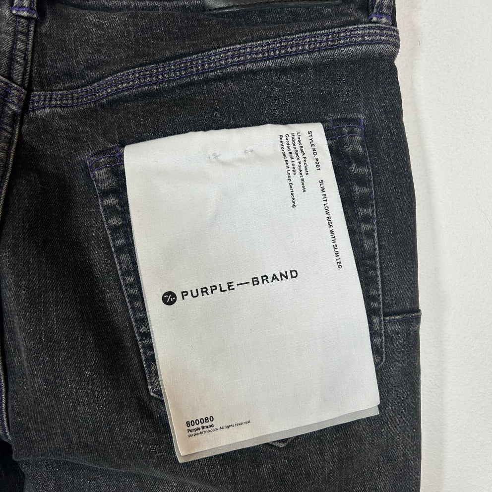 Purple Brand Grey Distressed Jeans Size 30