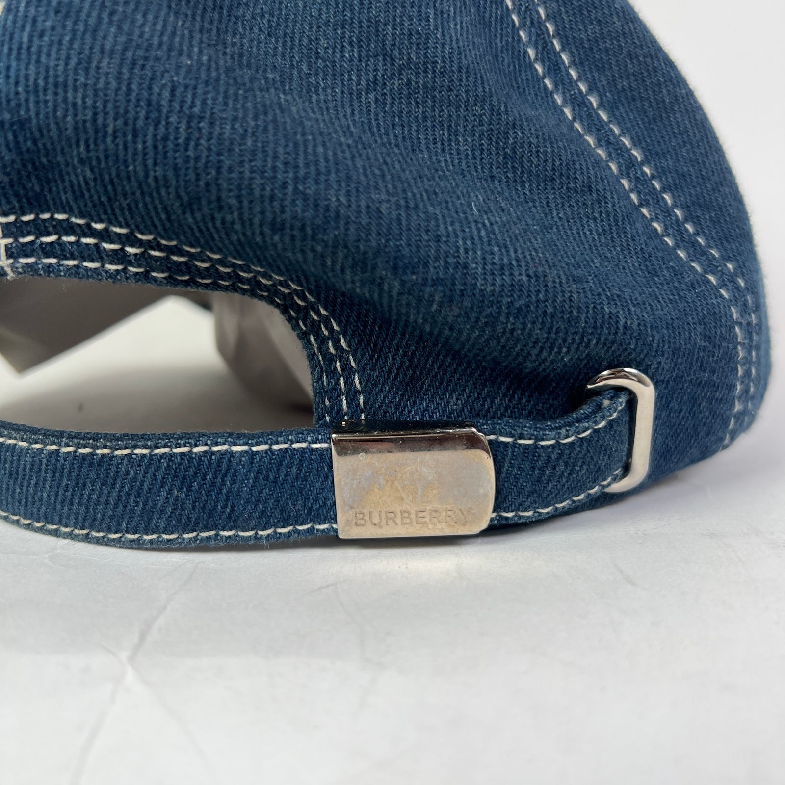 Burberry Denim TB Monogram Baseball Cap