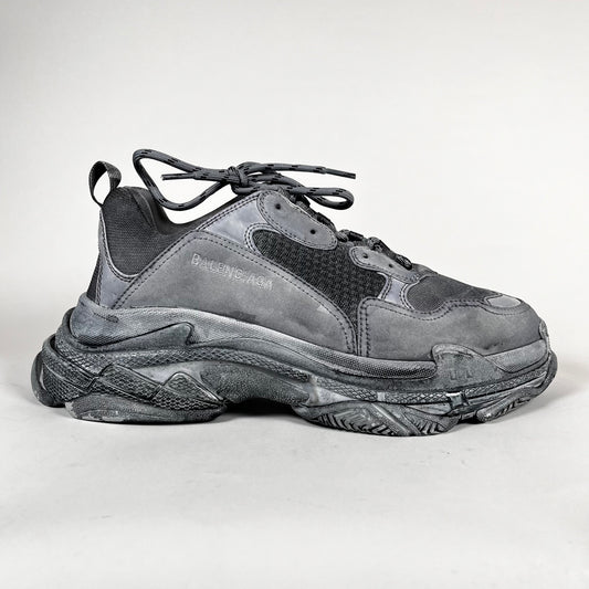 Balenciaga Dyed Grey Triple S Sneaker Size 45
