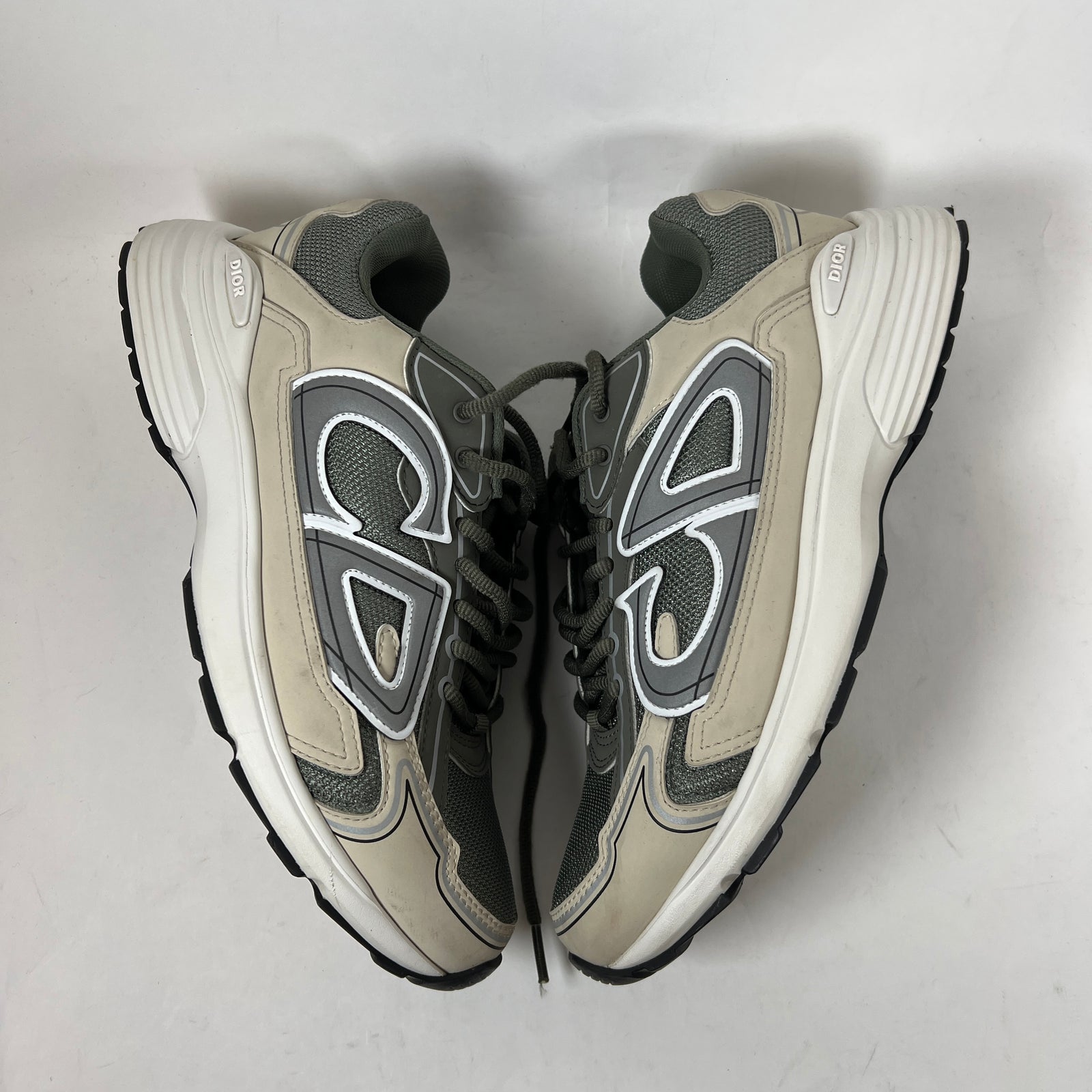 Dior B30 Olive/Cream Sneaker Size 42